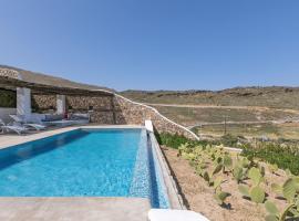 Elegant Mykonos Villa Air Private Pool 4 Bedrooms Sea View Panormos，位于帕诺尔莫斯米科诺斯的酒店