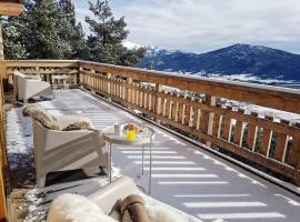Chalet Luxe spacieux, Piscine chauffée, vue lac et montagnes, proximité immédiate pistes，位于安格勒的酒店
