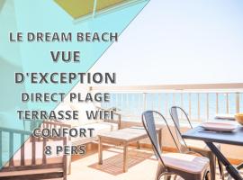 Le DREAM BEACH-TERRASSE-VUE MER D'Exception-WIFI-PARKING - TOP PROS SERVICESConciergerie，位于帕拉瓦莱弗洛的酒店