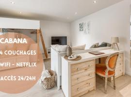 CABANA 4 pers Wifi Boîte à clé Netflix，位于DʼHuison-Longueville的酒店