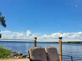 Lakefront house with Firepit