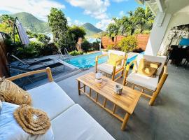 Villa Essentielle, cozy vacation home 3 bedrooms and pool!，位于Cul de Sac的酒店