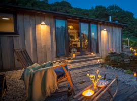 Little Kestrel Cabin，位于Pennal的酒店
