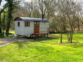 Lilliput - Delightful 1-bedroom shepherd's hut，位于霍尔斯沃西的酒店