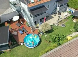 Kornhaus - schöne Ferienwohnung mit Pool, Kamin und Terrasse