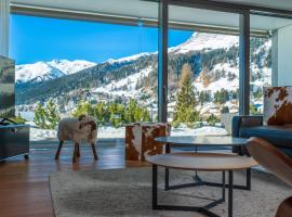 Alpen panorama luxury apartment with exclusive access to 5 star hotel facilities，位于达沃斯阿斯特马森特鲁姆达沃斯学院附近的酒店