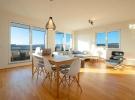 Penthouse I Dachterrasse I Tiefgaragenstellplatz I nahe Bhf, JoHo, Brita-Arena，位于威斯巴登布瑞塔竞技场附近的酒店