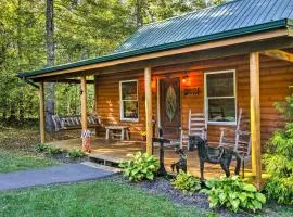 Smoky Mountain Rustic Log Cabin with Furnished Patio