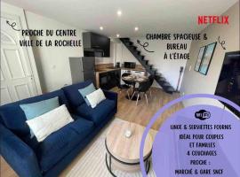 Le p tit Rétais proche marché central et gare SNCF- wifi haut débit -，位于拉罗谢尔的酒店