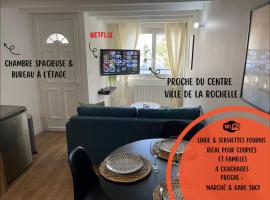 Le p tit Marin proche marché central et gare SNCF- wifi haut débit -，位于拉罗谢尔的酒店