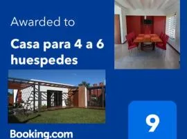 Casa para 4 a 6 huespedes