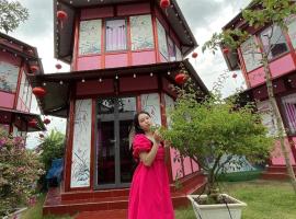 Homestay Pink House (Ngôi nhà màu hồng)，位于Ấp Ðông Qứi的家庭/亲子酒店