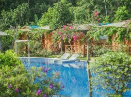 Phu Quoc Valley Sen Bungalow，位于富国筝瀑布附近的酒店