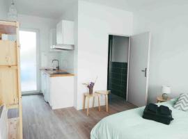 Studio dans impasse proche plages Hossegor，位于Bénesse-Maremne的带停车场的酒店