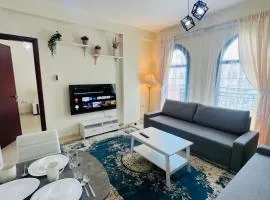 Newly furnished cozy ONE bed room Apartment 2 bathroom city view