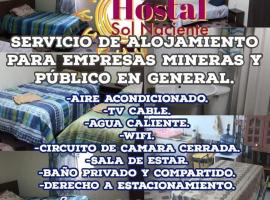 Hostal MIRAMAR En Pleno Centro de Pozo Almonte，位于Pozo Almonte的度假短租房