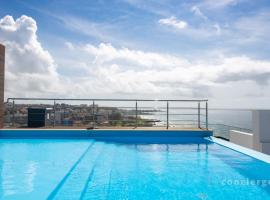 3 bdr aprt, stunning seaview, rooftop pool - LCGR，位于普拉亚的度假短租房