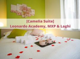 [Camelia Suite] Leonardo Academy, MXP & Lakes，位于塞斯托卡伦德的带停车场的酒店