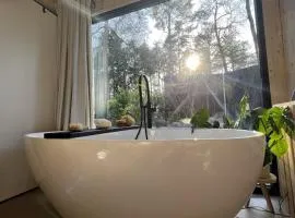 Vague Luxurious Tiny House Luxe Wellness, Spa Bad,Beamer, Veluwe