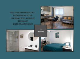 Bel appartement idéalement placé Saint-Brieuc, wifi, parking gratuit，位于圣布里厄的公寓