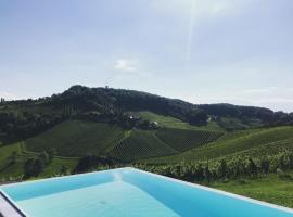 *BRANDNEW* MODERNES APARTMENT IN DEN WEINBERGEN MIT POOL UND SAUNA，位于施皮尔费尔德的酒店