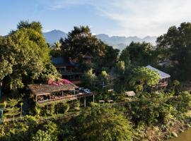 奥克流特克湄公河别墅酒店，位于琅勃拉邦塔德通瀑布和自然之路附近的酒店