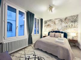 Exquisite one-bedroom apartment on Av du Casino，位于蒙特勒的海滩短租房