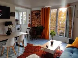 Appartement lumineux cosy et calme proche du métro