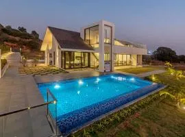 SaffronStays Stargazer, Karjat - luxury pool villa with lake view