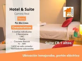 Htl & Suites Camino Real, ubicación, parking, facturamos