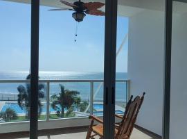 Apto de Playa con una Hermosa vista frente al mar，位于新戈尔戈纳的公寓