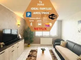 "Le Savanna" Magnifique T3 Montluçon centre - Hôpital - Parking gratuit