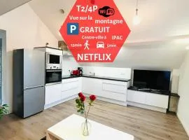 Le Red Loft à 5min du centre-ville avec parking privatif gratuit