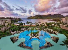 万豪可爱岛海滩俱乐部酒店，位于利胡埃Kauai Lagoons Golf Course附近的酒店