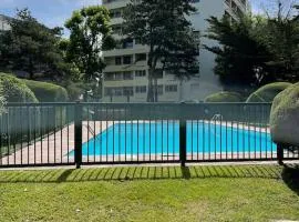 studio anglet biarritz avec piscine et mer