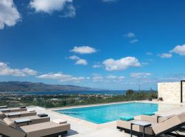 Villa Kafkales Maleme - Heated Pool，位于马莱迈的家庭/亲子酒店