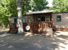 Elégant- dans camping 5 étoiles - accès lac -2 sdb，位于比斯卡罗斯的Spa酒店