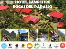 Hotel Campestre Rocas Del Paraíso，位于Machetá的度假屋