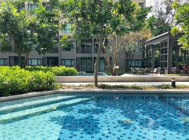 Pool Access 1BR Rain Condo Cha-am Hua Hin，位于Ban Bo Talung的酒店