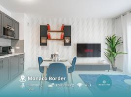 Frontière Monaco, Terrasse Vue Mer, Tour Odeon - AP，位于博索莱伊的酒店