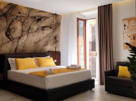 Palazzo Ferrucci Luxury Suites，位于卡利亚里的带按摩浴缸的酒店