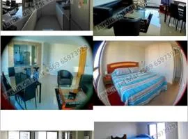 Piso 8 2d1b vista diagonal al mar