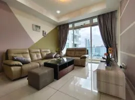 KSL City Mall 3BR@7-8pax Private Lift & City view+WIFI