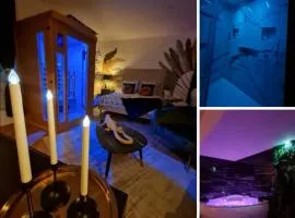 Spa-Sauna-Ciel de pluie tropicale-Champagne Nuit Romantique - Escapade Mâconnaise
