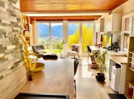 Chalet cosy dominant le village