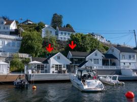 Luxurious Boathouse with Private Dock in the Best Location in Arendal，位于阿伦达尔的乡村别墅