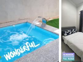 El Manzil Homestay with Pool，位于Guar Chempedak的酒店