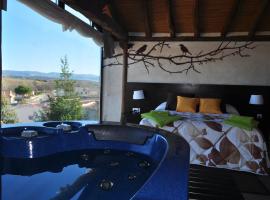 Suite rural con jacuzzi，位于Cabañas de Polendos的自助式住宿