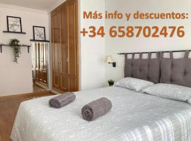 Apartamento grande, 2 dormitorios, garaje gratis，位于马德里Vallecas Stadium附近的酒店