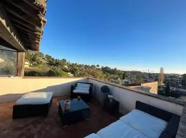 House with jaccuzzi and rooftop